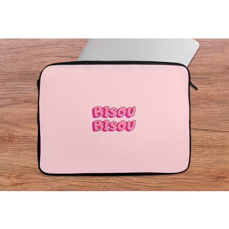 Laptophoes - Bisou - Roze - Schaduw — 2