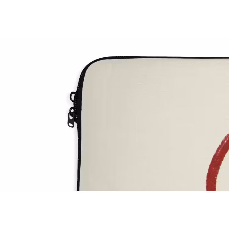 Laptophoes - Ciao bella - Rood - Wit - Minimalistisch — 6