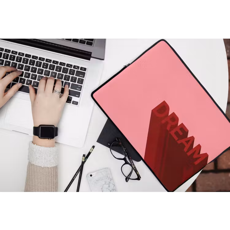 Laptophoes - Dream - 3D - Rood - Roze — 3