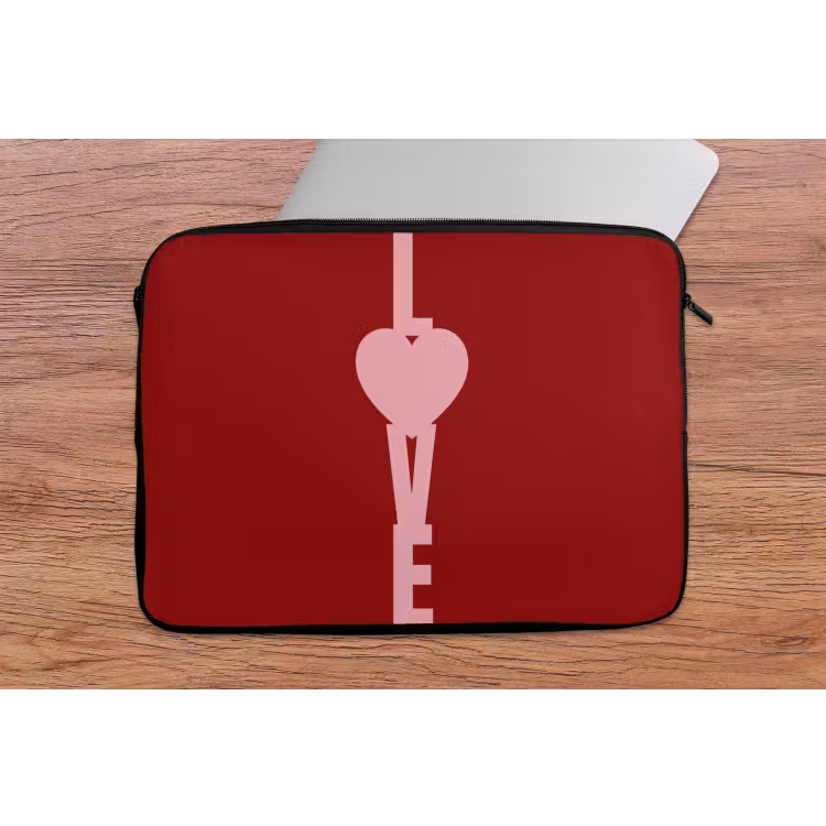 Laptophoes - Love - Hart - Rood — 2