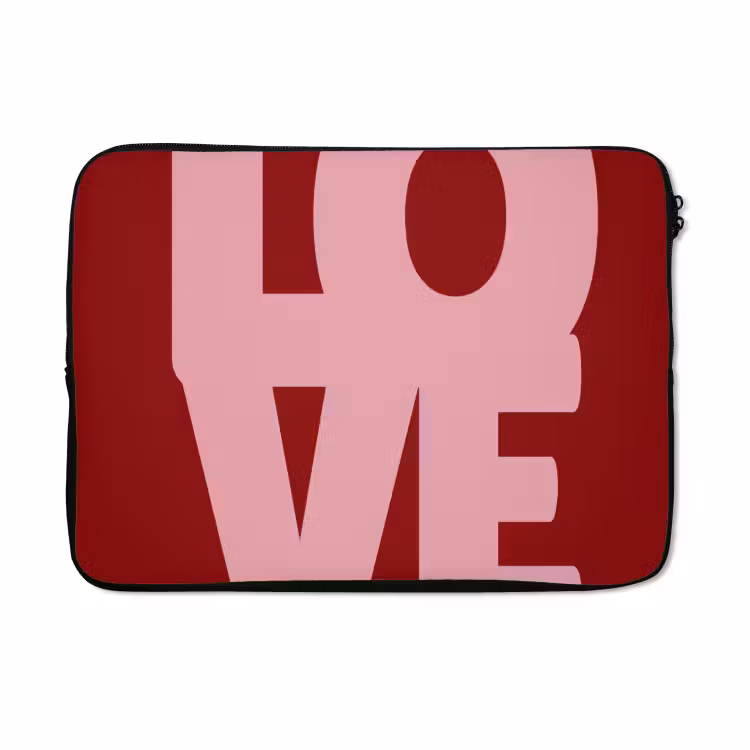 Laptophoes - Love - Rood - Blokletters — 5