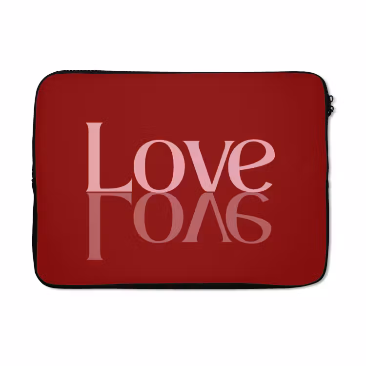 Laptophoes - Love - Spiegeling - Rood — 5