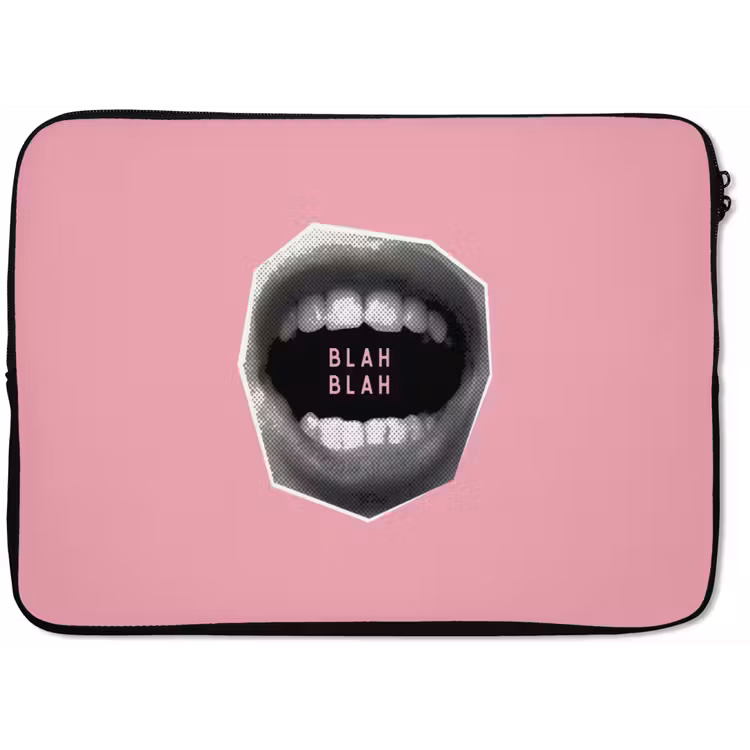 Laptophoes - Mond - BLAH BLAH - Roze — 1