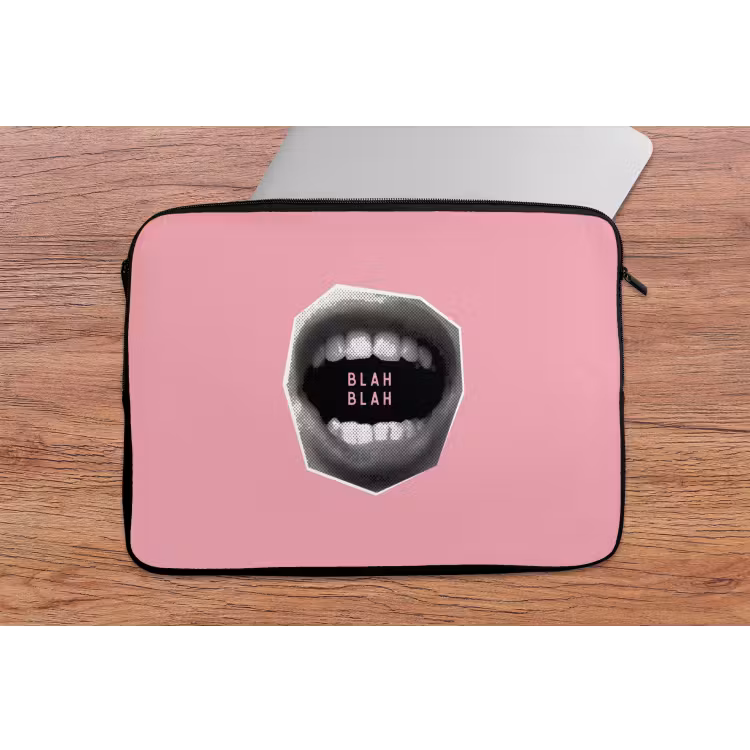 Laptophoes - Mond - BLAH BLAH - Roze — 2