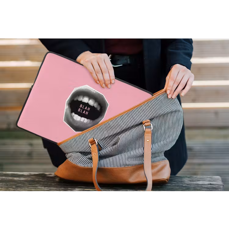 Laptophoes - Mond - BLAH BLAH - Roze — 4