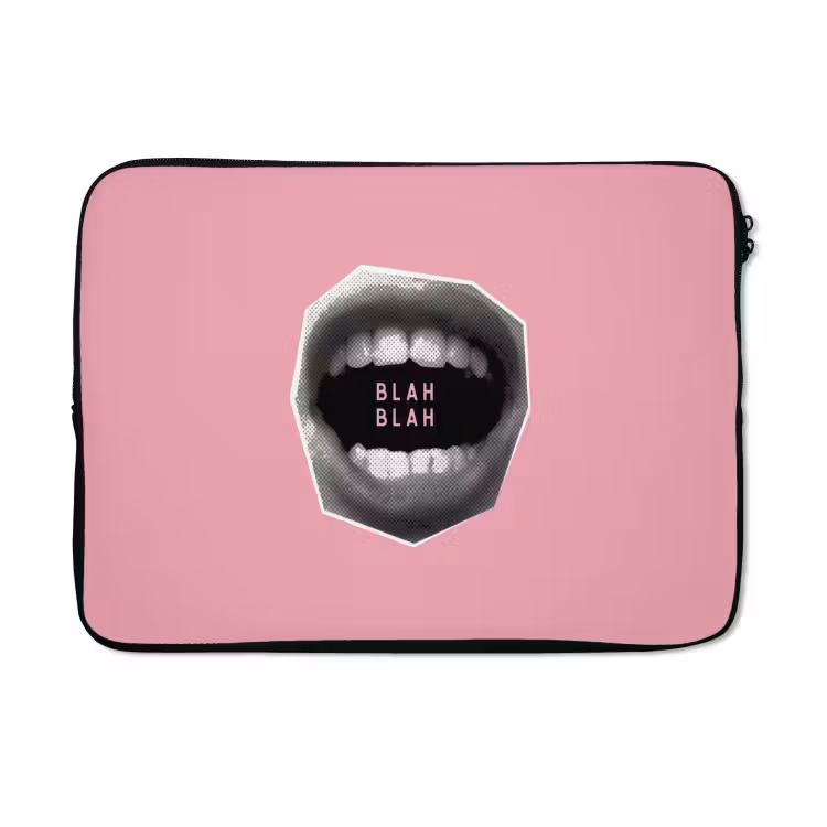 Laptophoes - Mond - BLAH BLAH - Roze — 5