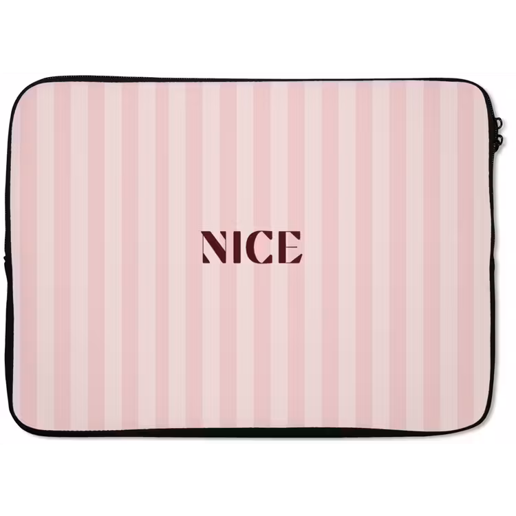Laptophoes - Nice - Strepen - Roze — 1