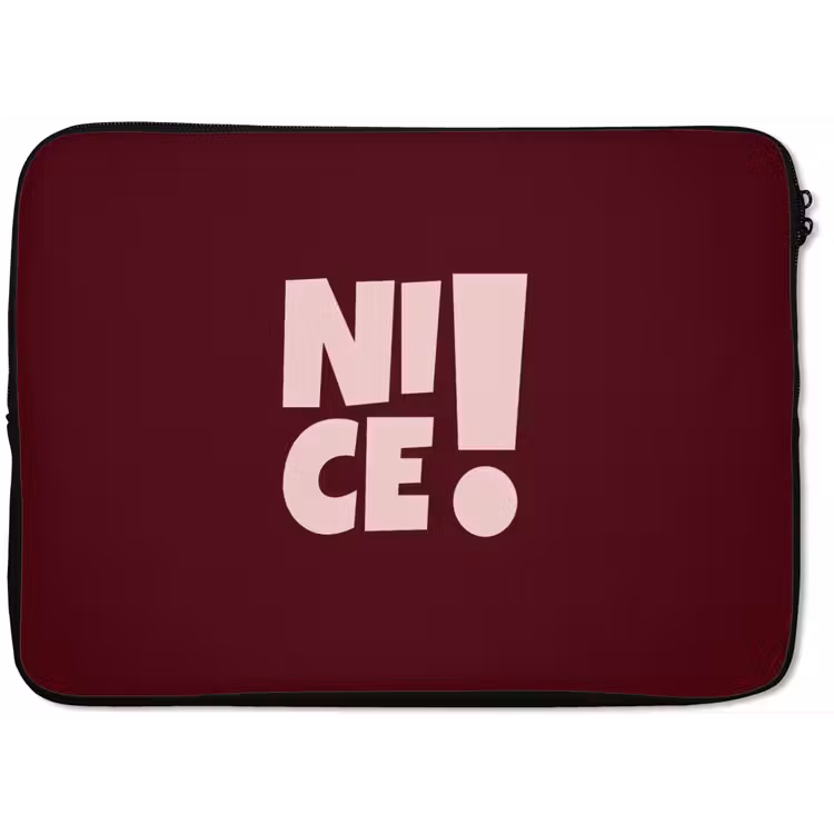 Laptophoes - Nice - Uitroepteken - Rood — 1
