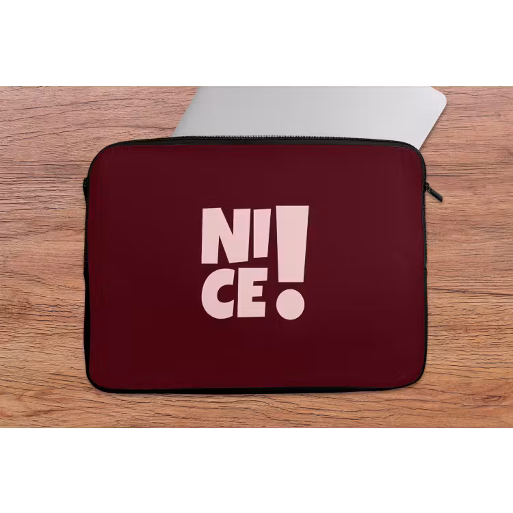 Laptophoes - Nice - Uitroepteken - Rood — 2