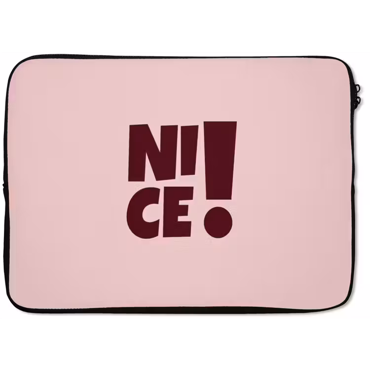Laptophoes - Nice - Uitroepteken - Roze — 1