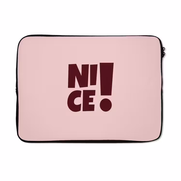 Laptophoes - Nice - Uitroepteken - Roze — 5