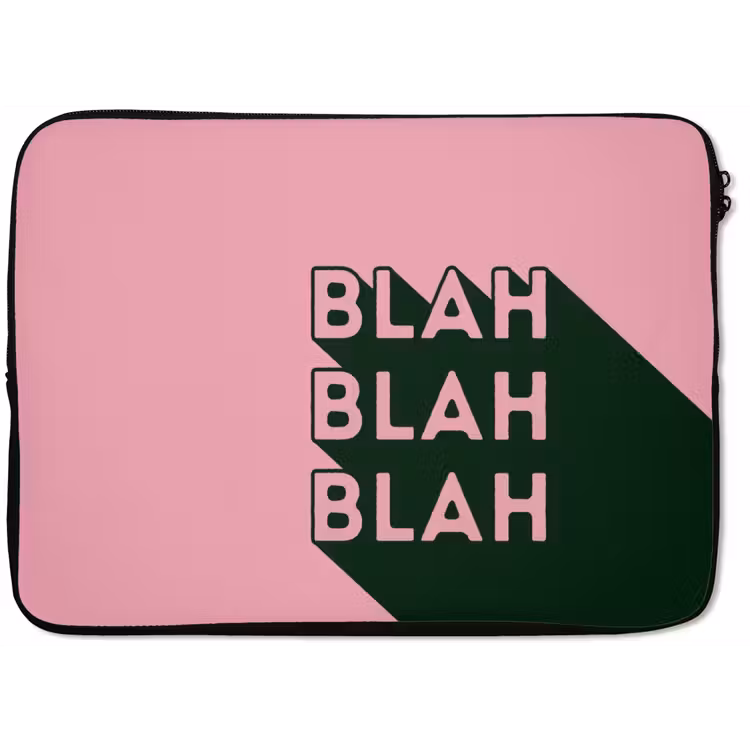 Laptophoes - Tekst - Grafisch - Groen - Schaduw — 1