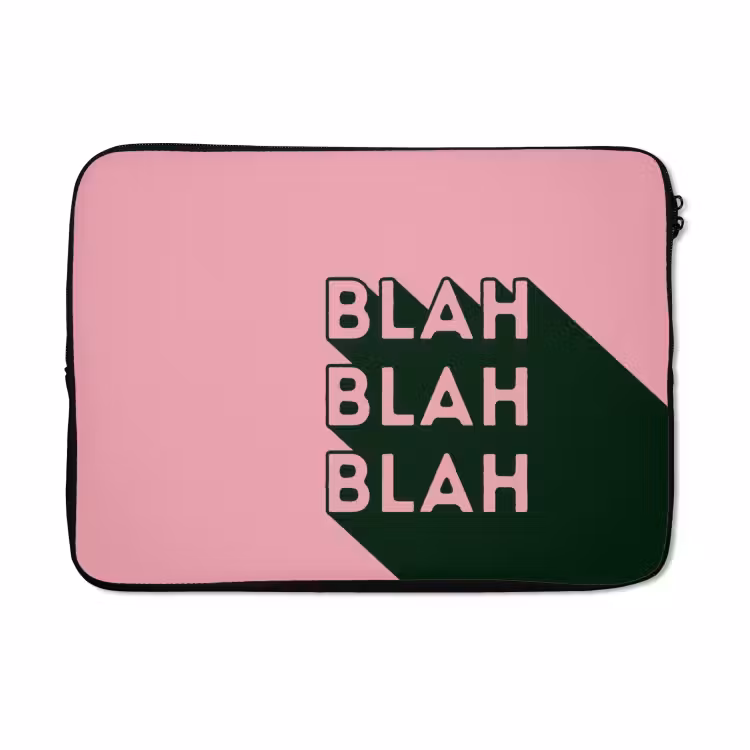 Laptophoes - Tekst - Grafisch - Groen - Schaduw — 5