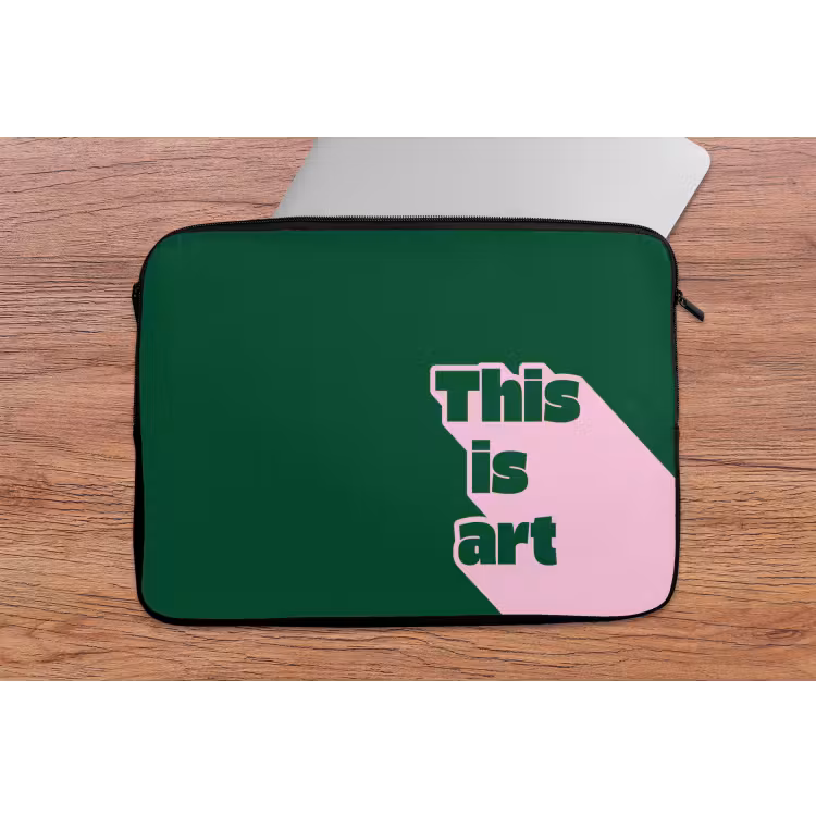 Laptophoes - This is art - Schaduw - Roze — 2
