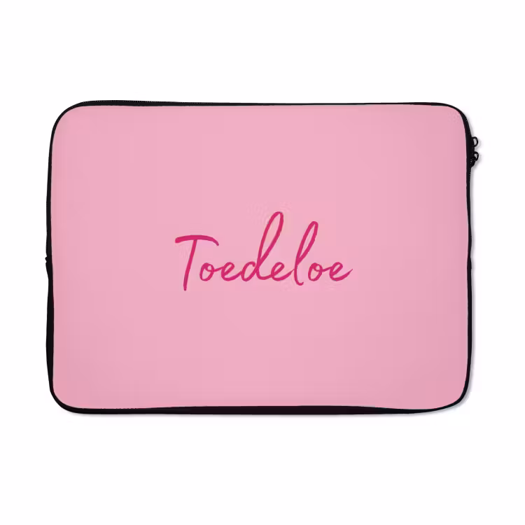 Laptophoes - Toedeloe - Roze - Minimalistisch — 5