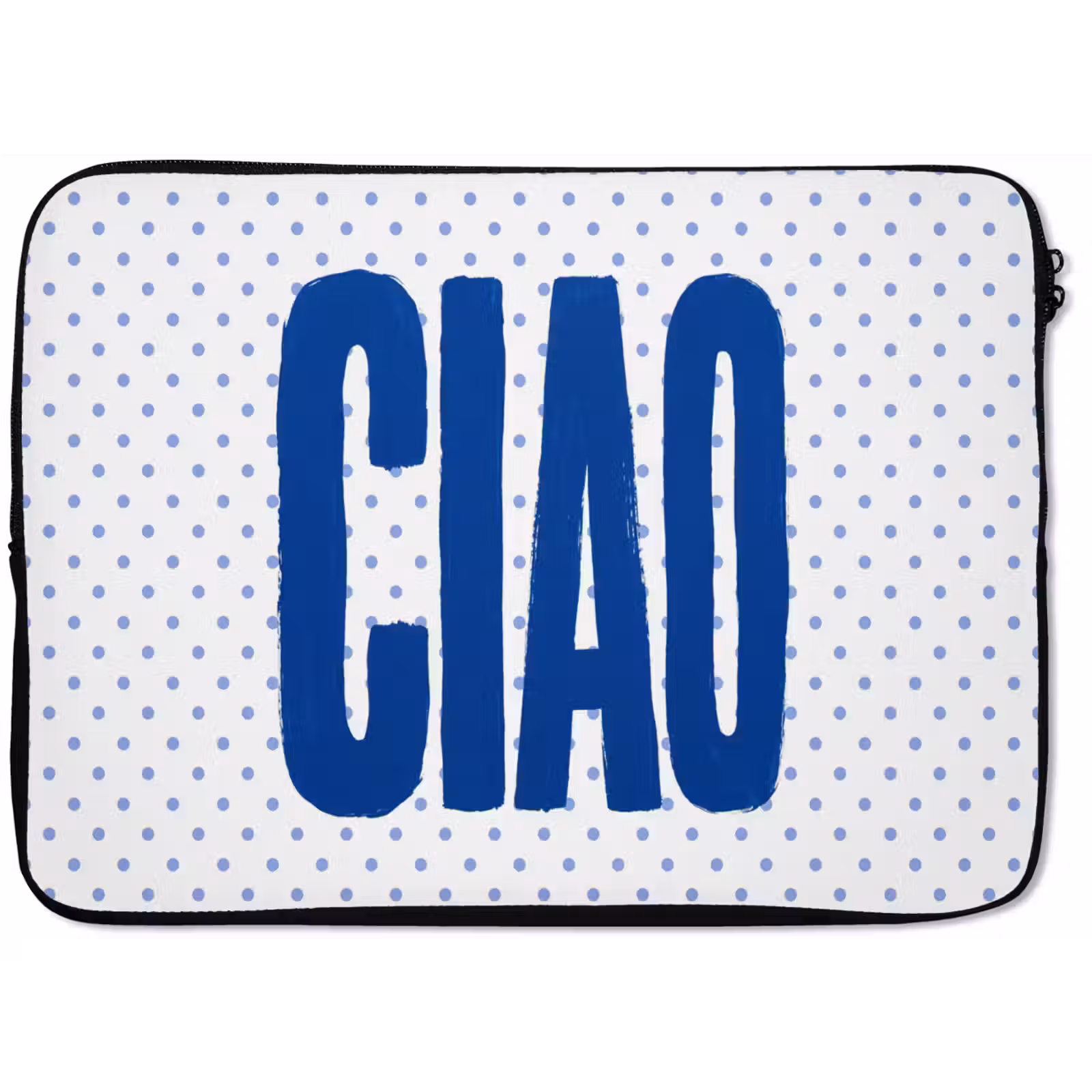 Laptophoes - Ciao - Blauw - Stippen — 1