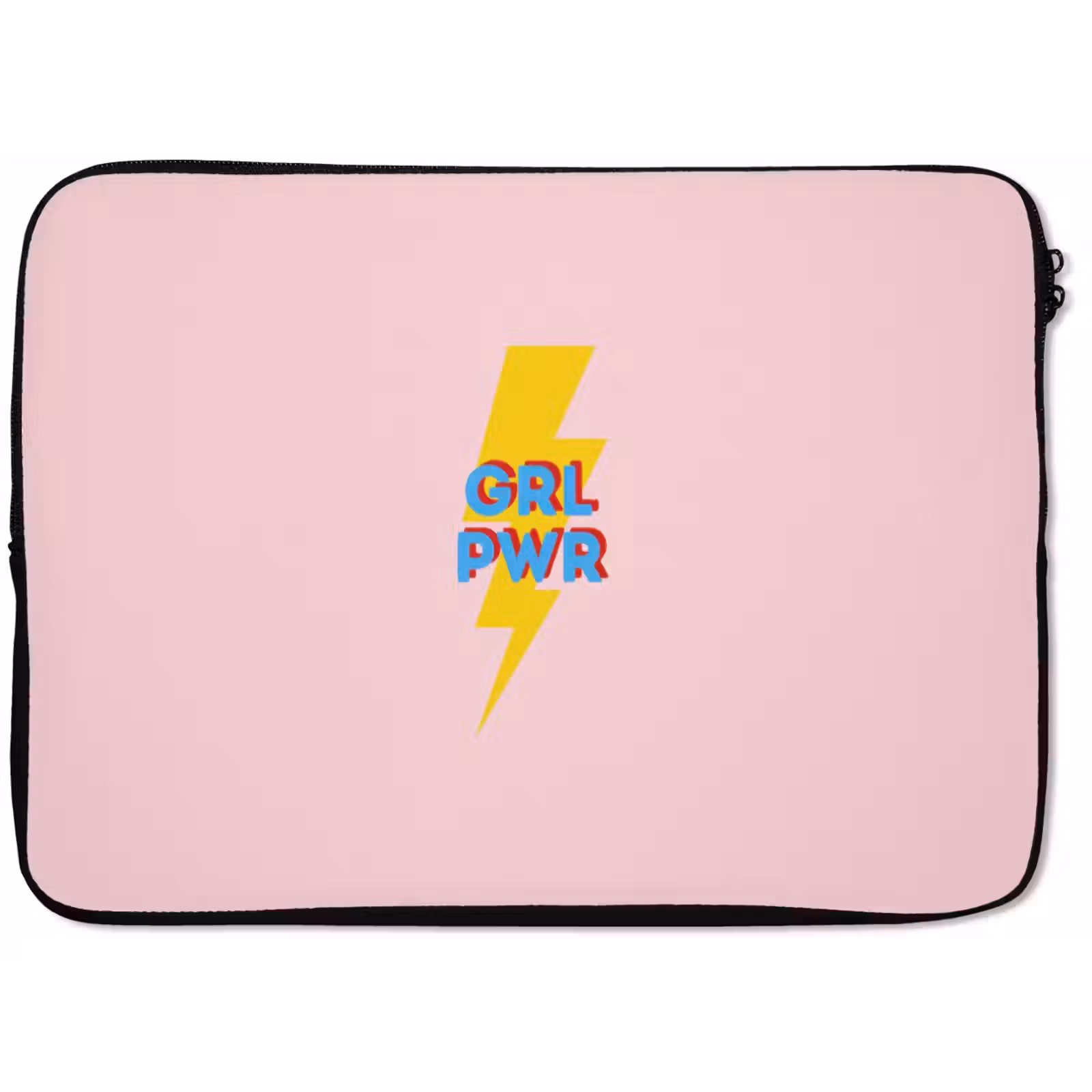 Laptophoes - Grl pwr - Bliksem - Roze — 1