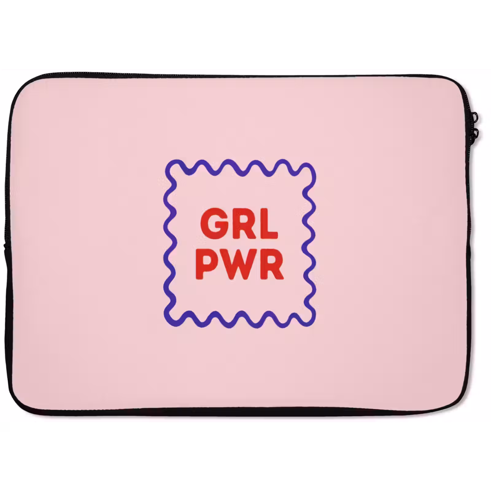 Laptophoes - Grl pwr - Roze - Kader — 1