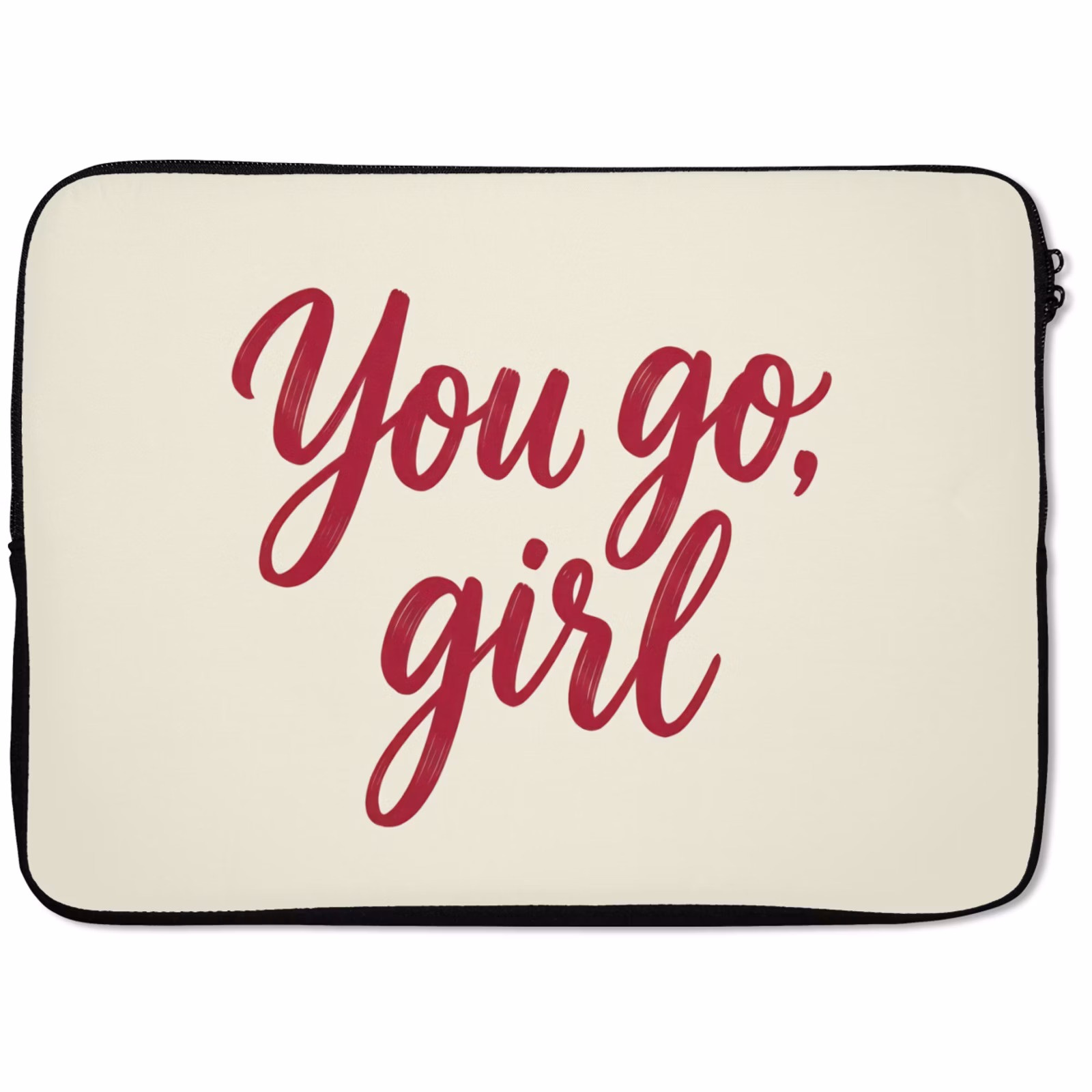 Laptophoes - you go girl - Rood - Wit — 1