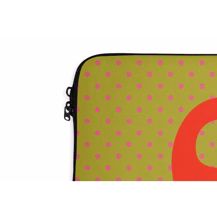 Laptophoes - Ciao bella - Rood - Groen - Stippen — 6