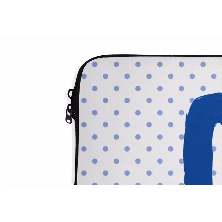 Laptophoes - Ciao - Blauw - Stippen — 6
