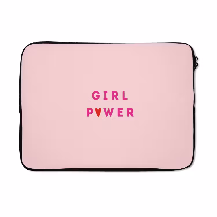 Laptophoes - Girl power - Roze - Hartje — 5