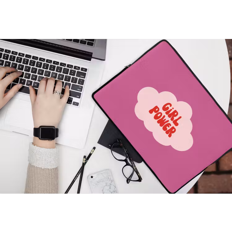 Laptophoes - Girl power - Wolk - Roze — 3