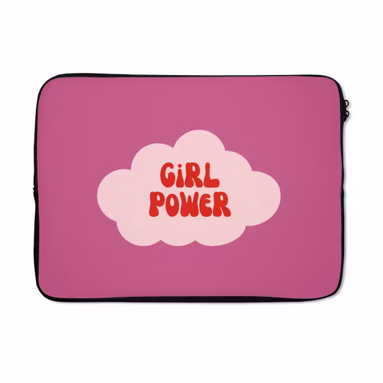 Laptophoes - Girl power - Wolk - Roze — 5