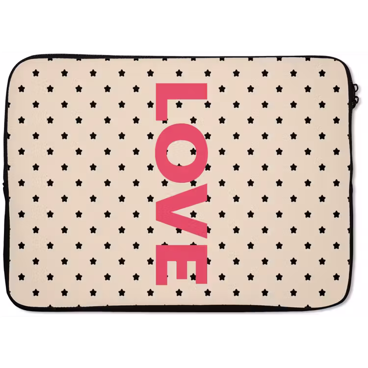 Laptophoes - Love - Stippen - Roze — 1