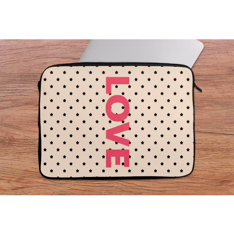 Laptophoes - Love - Stippen - Roze — 2