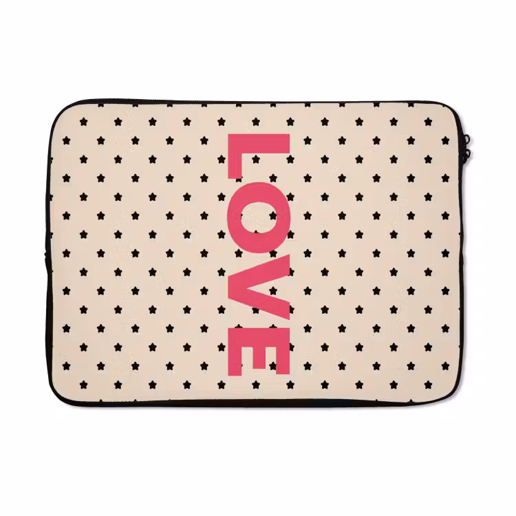 Laptophoes - Love - Stippen - Roze — 5
