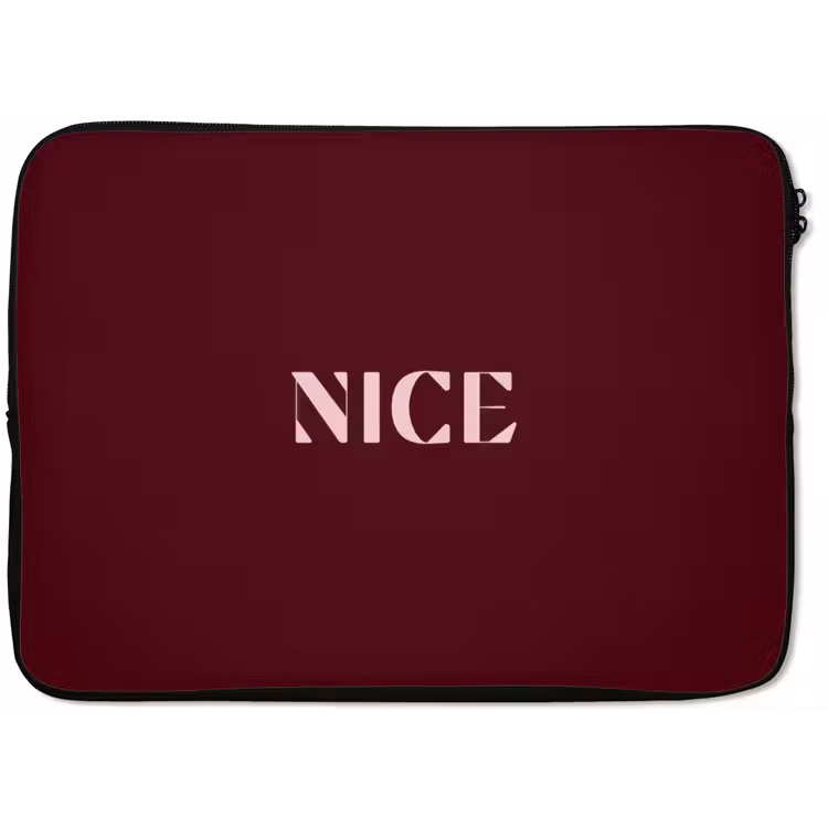 Laptophoes - Nice - Bordeaux - Roze — 1