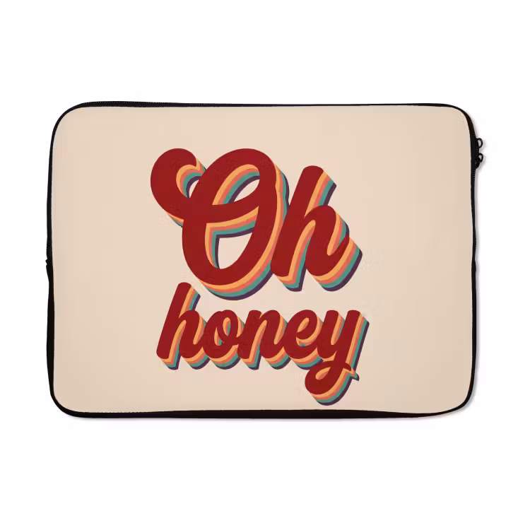 Laptophoes - Oh honey - Rood - Schaduw — 5