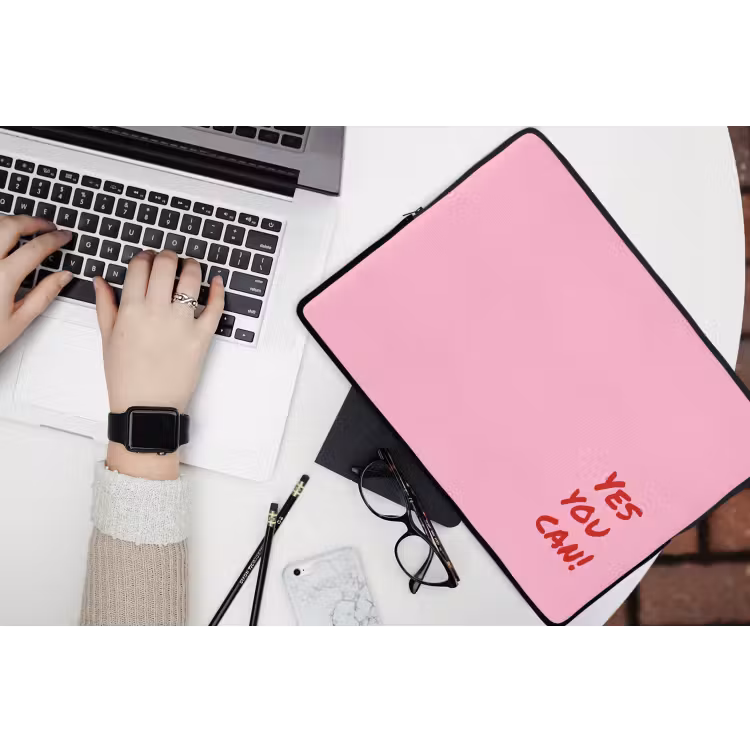 Laptophoes - Yes you can do it - Rood - Roze — 3