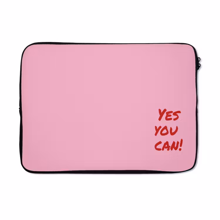 Laptophoes - Yes you can do it - Rood - Roze — 5