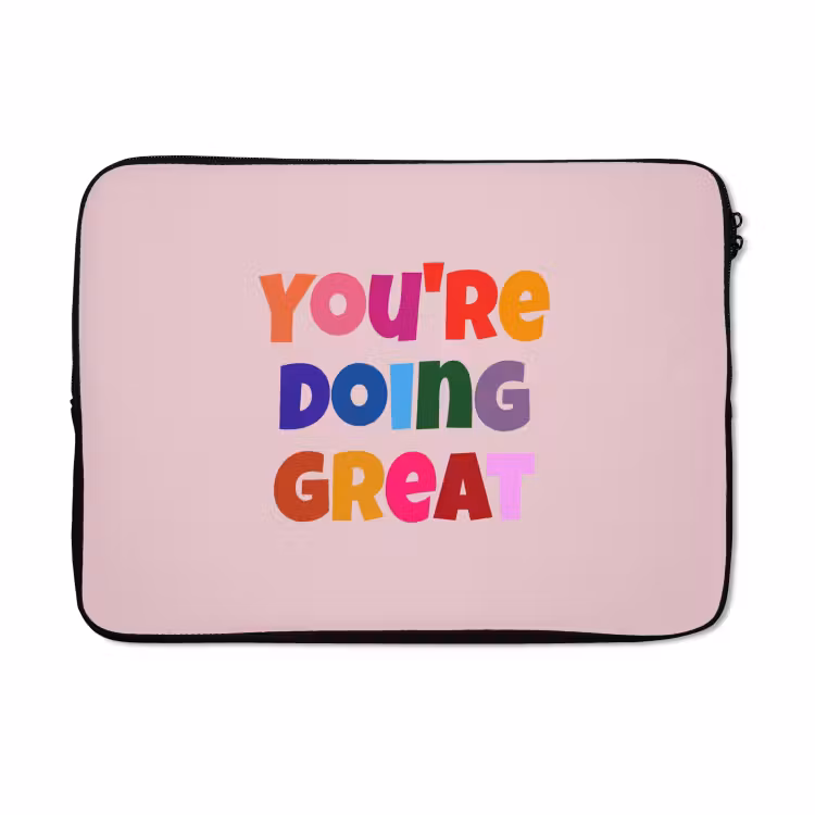 Laptophoes - You're doing great - Roze - Kleurrijk — 5