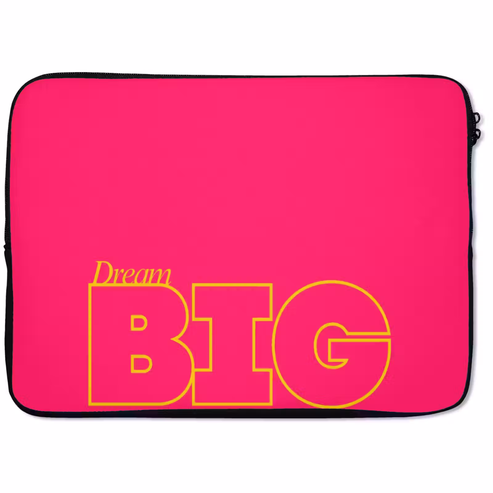 Laptophoes - Minimalistisch - Roze - Dream big - Grafisch — 1
