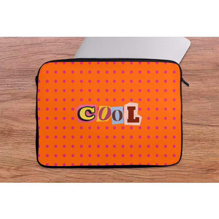 Laptophoes - Cool - Stippen - Oranje — 2
