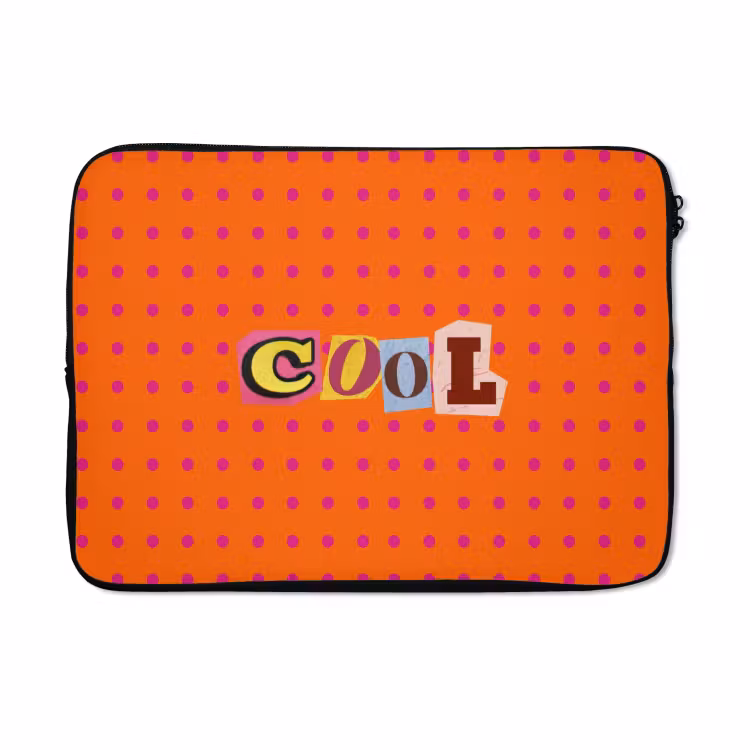 Laptophoes - Cool - Stippen - Oranje — 5