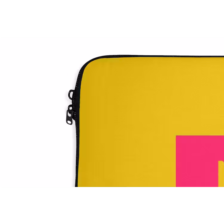 Laptophoes - Dream big - Geel - Roze — 6