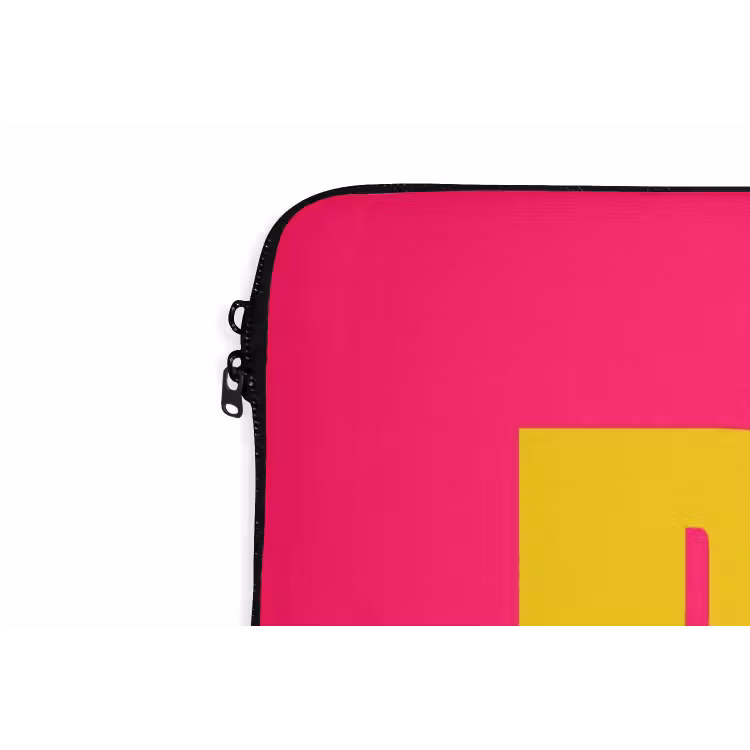 Laptophoes - Dream big - Roze - Geel - Minimalistisch — 6