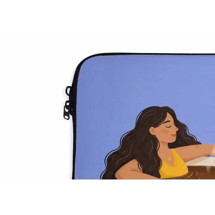 Laptophoes - Mok - Koffie - Vrouw - Paars — 6