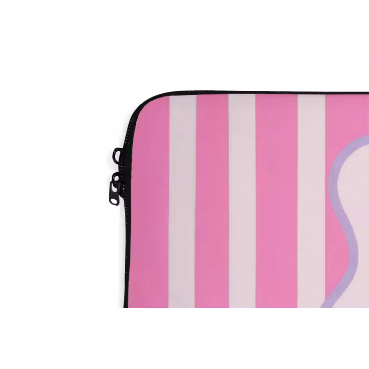 Laptophoes - More coffee - Roze - Paars - Strepen - Mok — 6