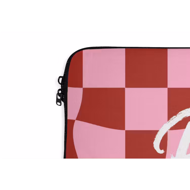 Laptophoes - Pinky up - Geblokt - Bordeauxrood — 6