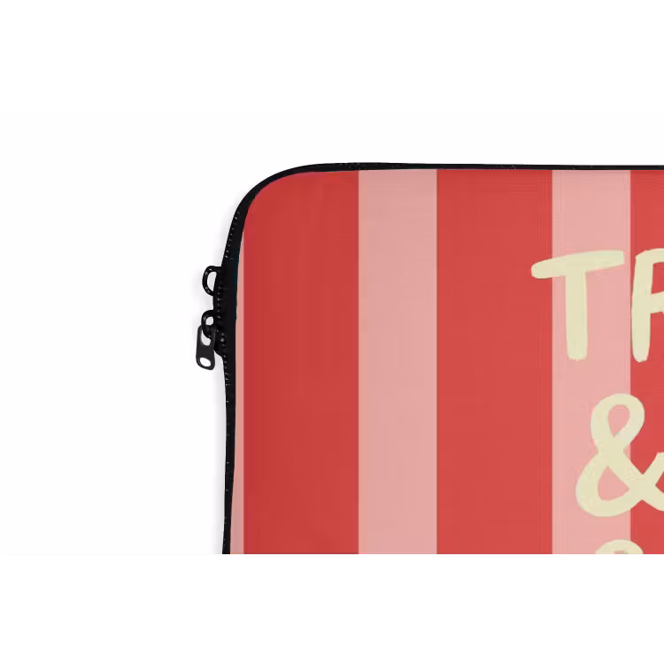 Laptophoes - Strepen - Rood - Try again — 6