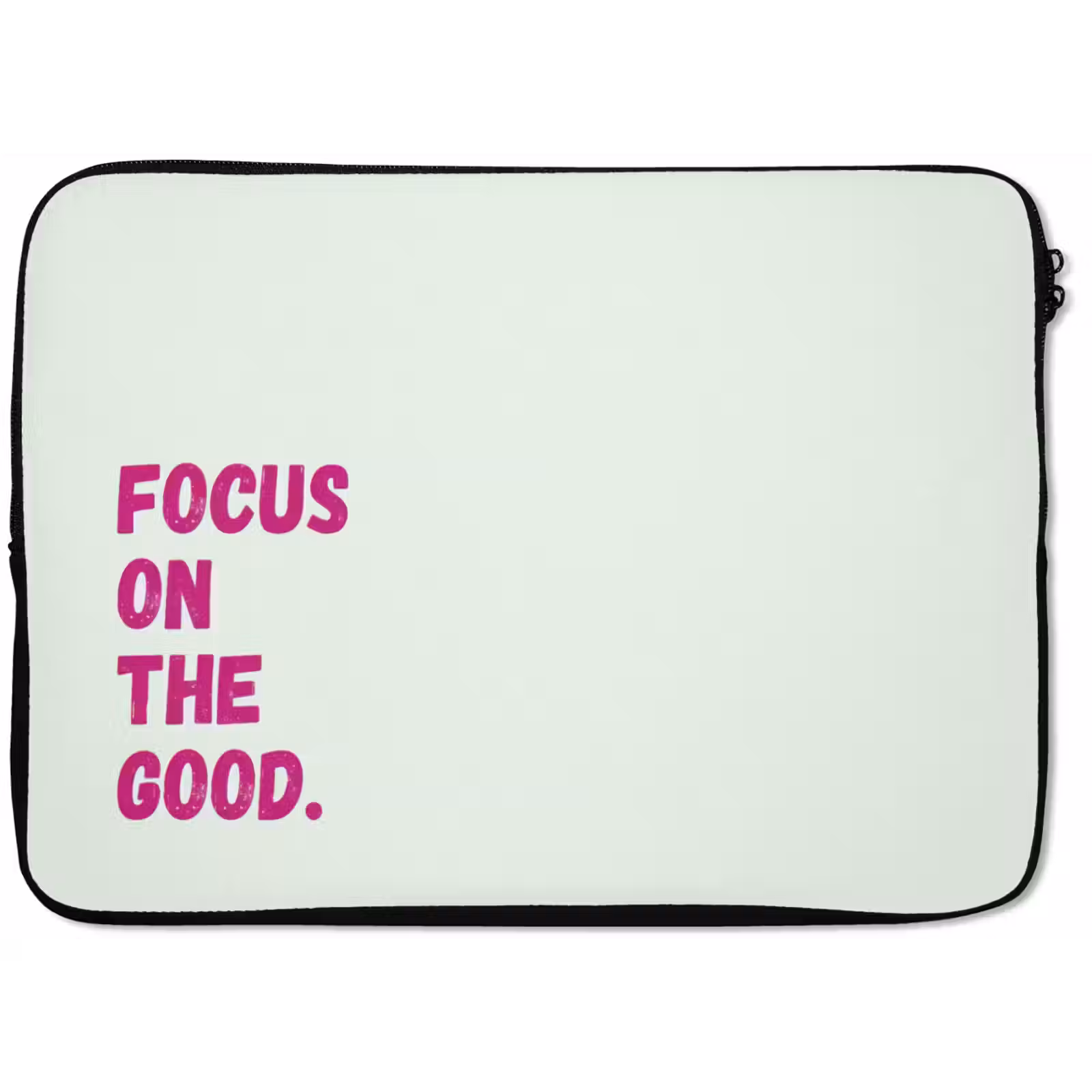 Laptophoes - Focus on the good - Beige - Roze — 1