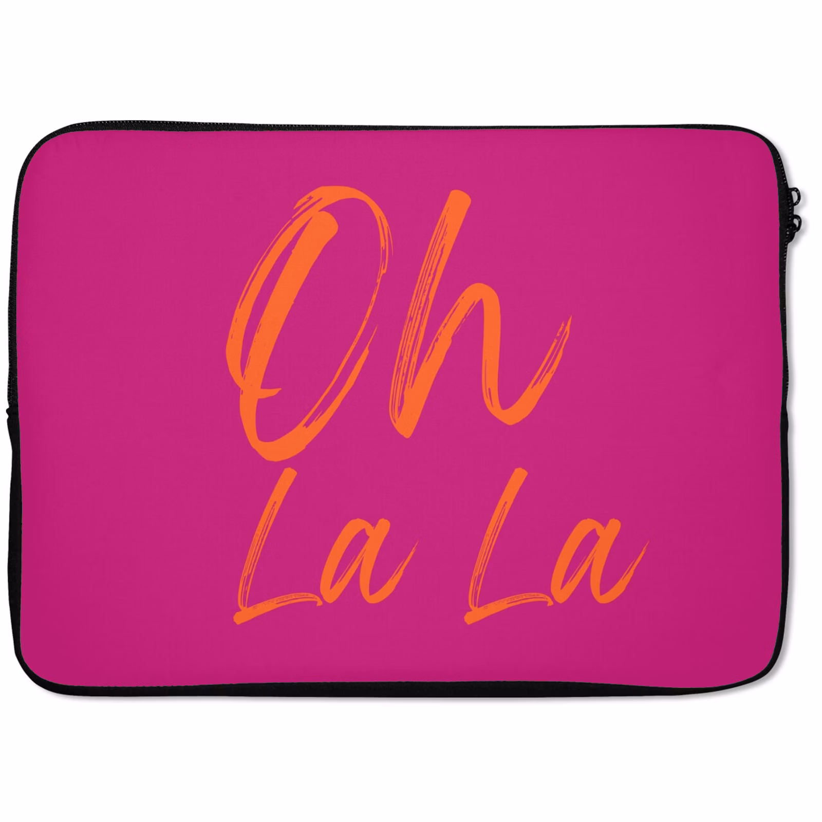 Laptophoes - Oh la la - Oranje - Roze — 1