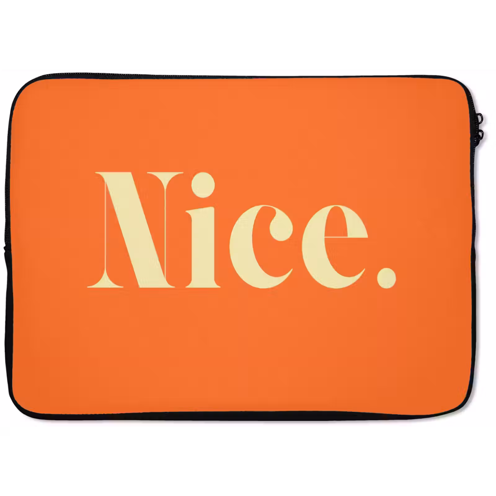 Laptophoes - Oranje - Gebroken wit - Nice — 1