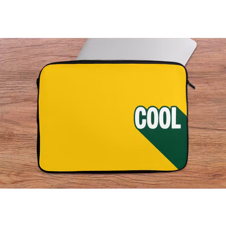 Laptophoes - Cool - Geel - Groen — 2