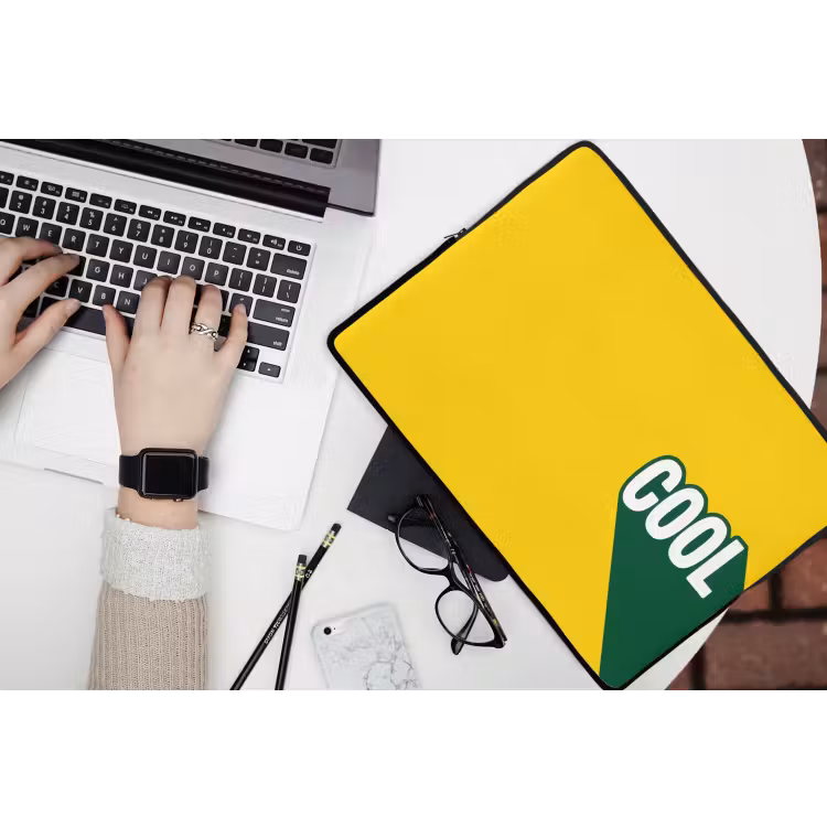 Laptophoes - Cool - Geel - Groen — 3
